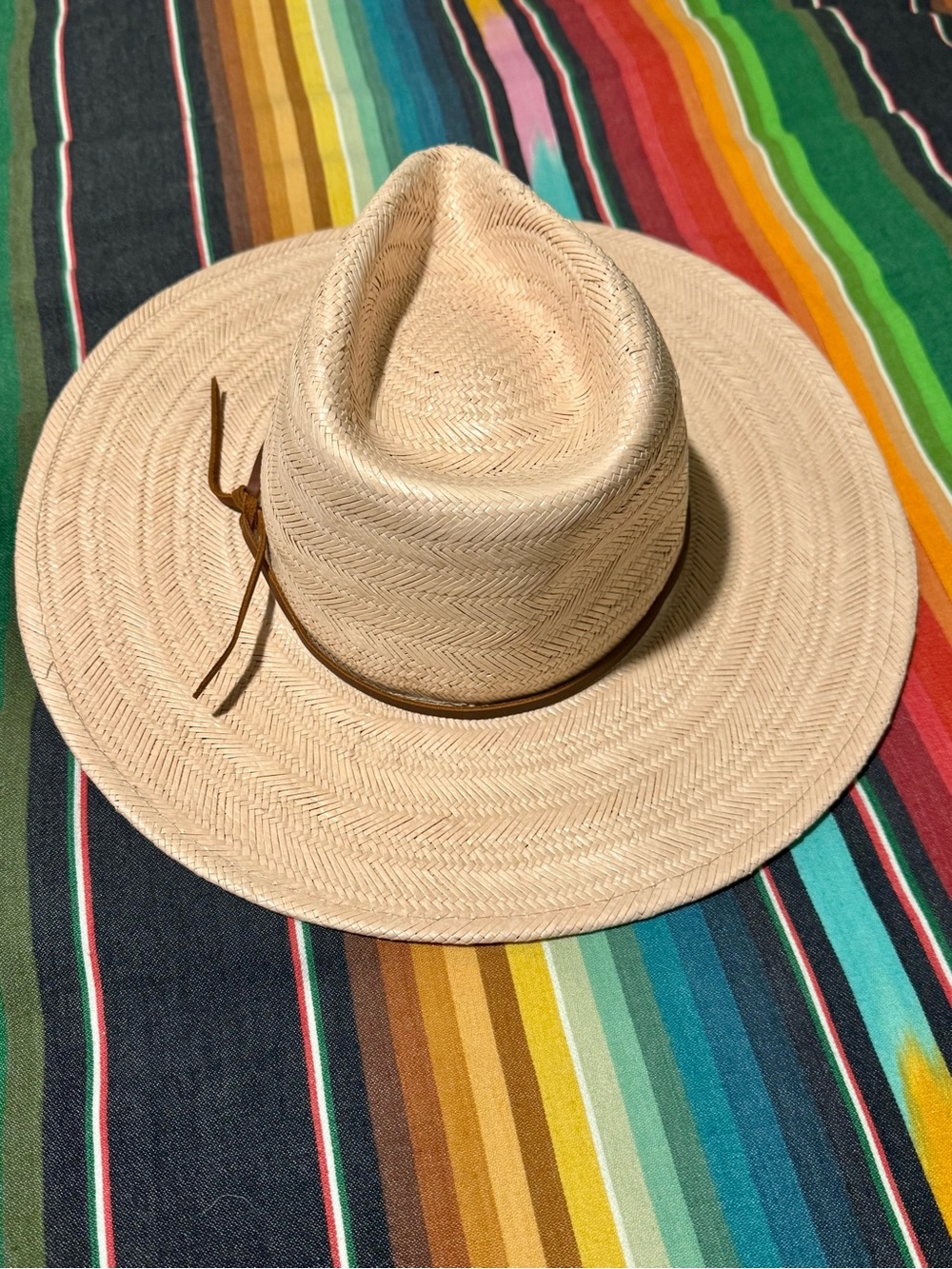 Wyeth Straw Western Hat in Light Rose - Picture 5 of 5